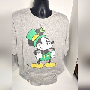 Mens 2XL (50-52) Disney St Patricks Day Mickey Mouse Tee
